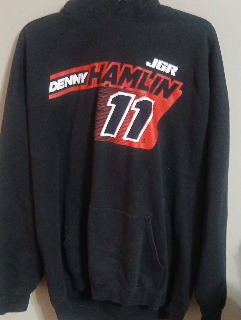 Denny Hamlin #11 Black Pullover Hoodie